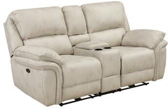Fremont & Park Regina Microfiber Power Double Reclining Loveseat