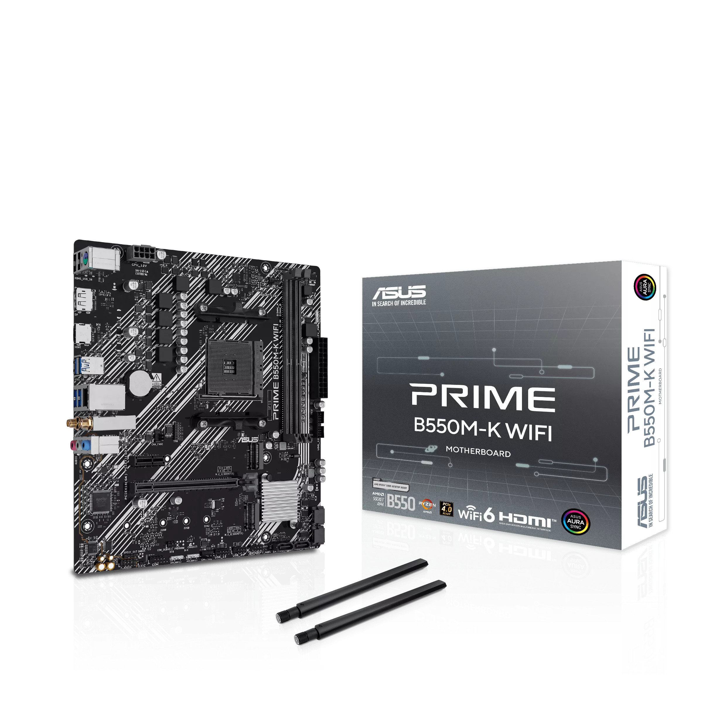 ASUS PRIME B550M-K WiFi Mainboard mATX Sockel AM4 90MB1R80-M0EAY0