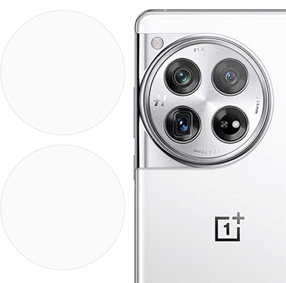 INCOVER OnePlus 12 Hærdet Beskyttelsesglas til Kameralinse - 9H - Gennemsigtig