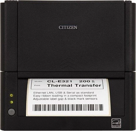 Citizen Systems Europe GmbH CL-E321 PRINT LAN USB SERIAL BLACK EN PLUG