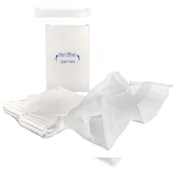 1500x HYGSOFT Hygienebeutel für Damenbinden aus HDPE in Spenderkarton weiß