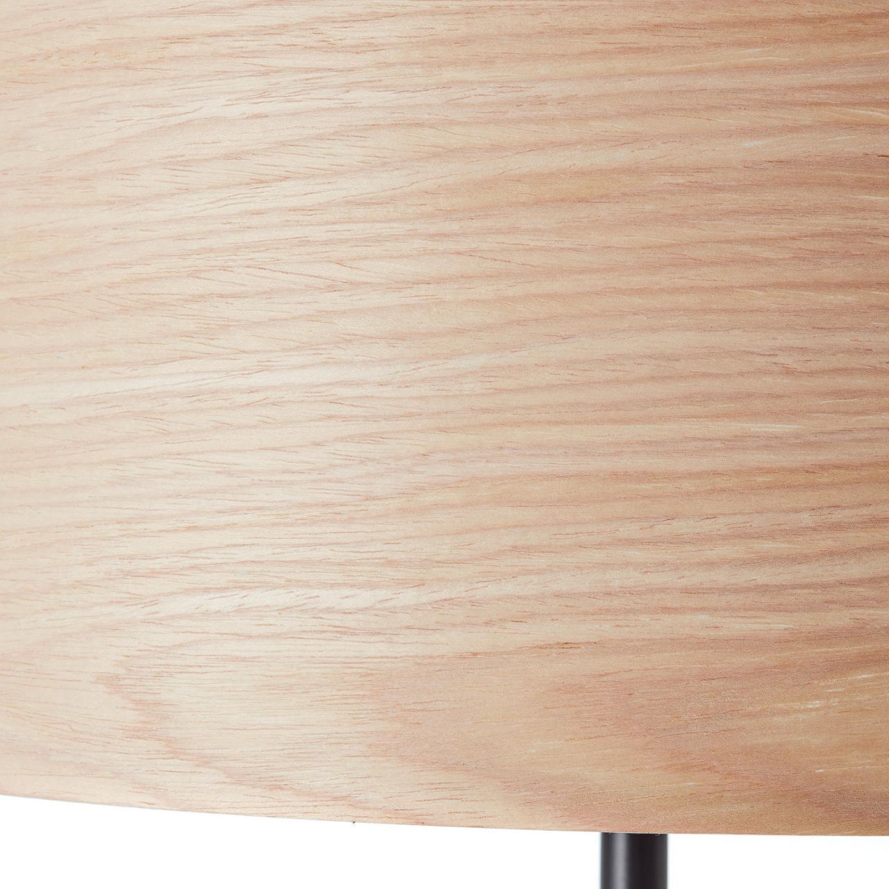 BRILLIANT Stehlampe "Romm", schwarz (holz hell, schwarz), 1, Ø 38cm H: 161cm, 1 Stk., Leuchten, 1flg holz hell/schwarz, Stehlampe