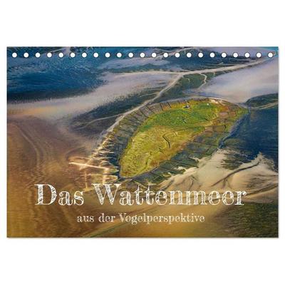 Das Wattenmeer aus der Vogelperspektive (Tischkalender 2026 DIN A5 quer), CALVENDO Monatskalender