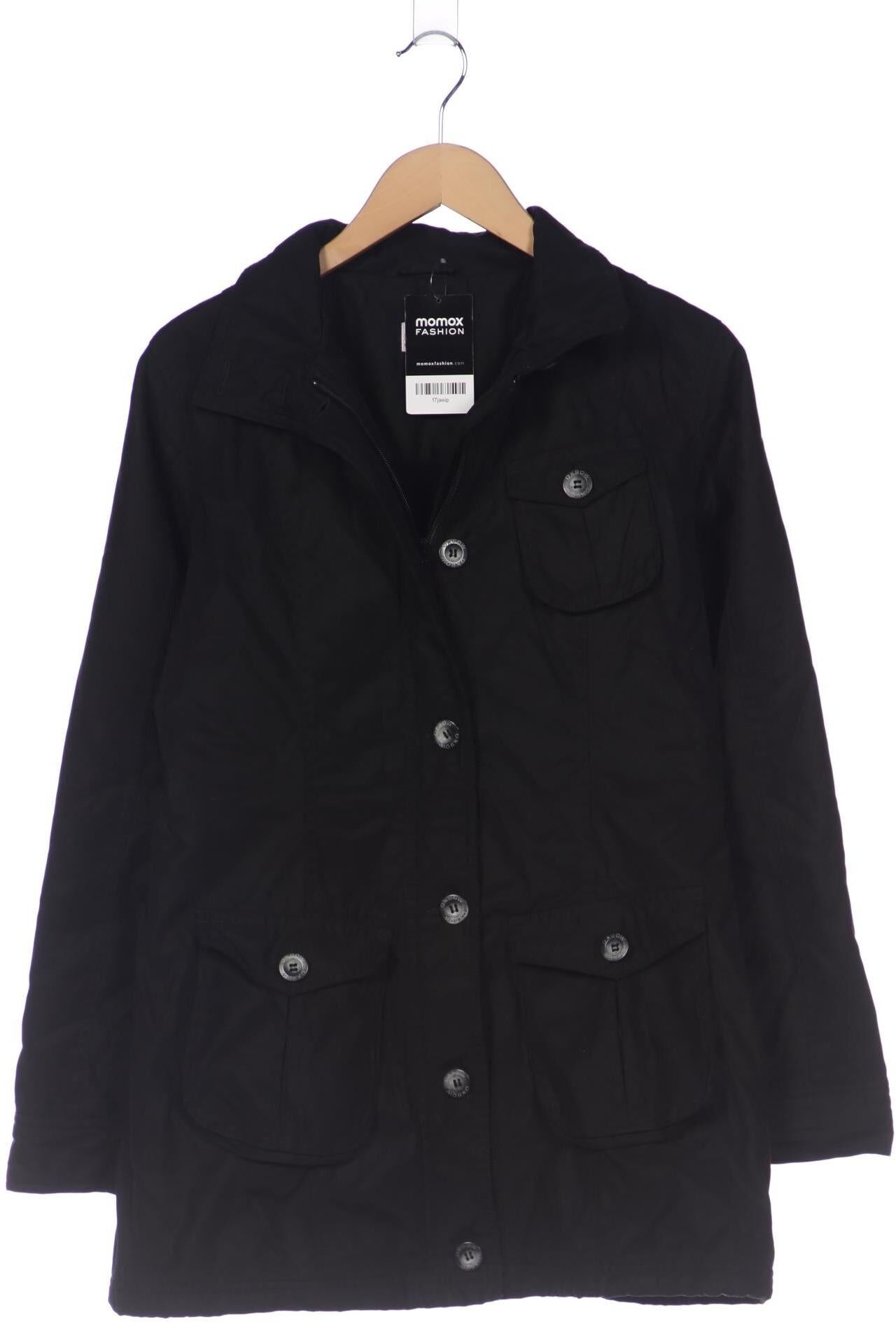 Oxbow Damen Mantel, Schwarz, Gr. S, Synthetik / Baumwolle - Second Hand