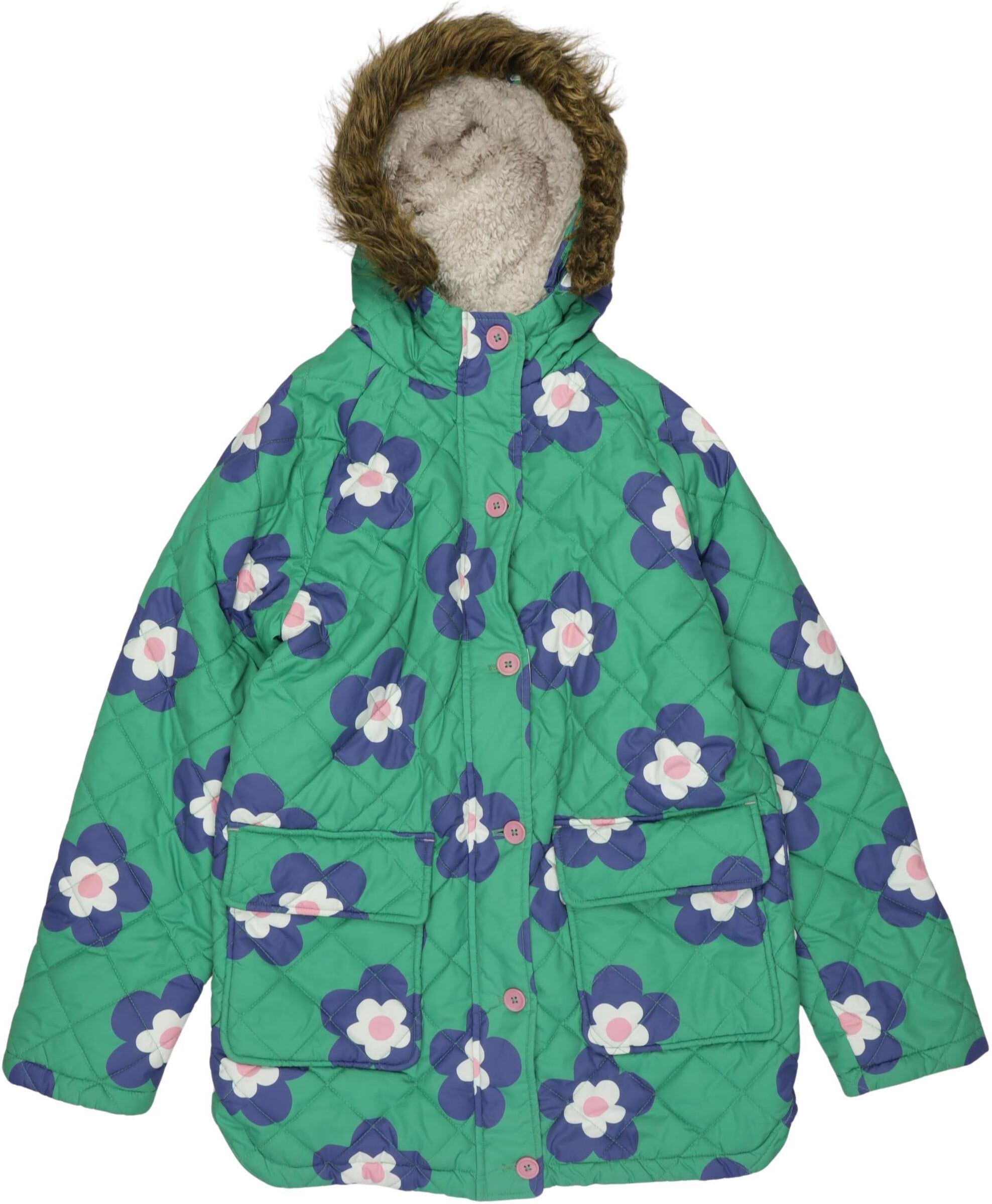 Boden Mädchen Jacke oder Mantel, Grün, Gr. EU 152, Synthetik - Second Hand