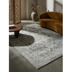 Teppich LODI-Lambro, im Vintage-Stil, Silbergrau, 160 x 230 cm