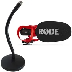 RØDE Mikrofon Videomic Go II Helix Richtmikrofon mit Tischstativ, Mikrofon