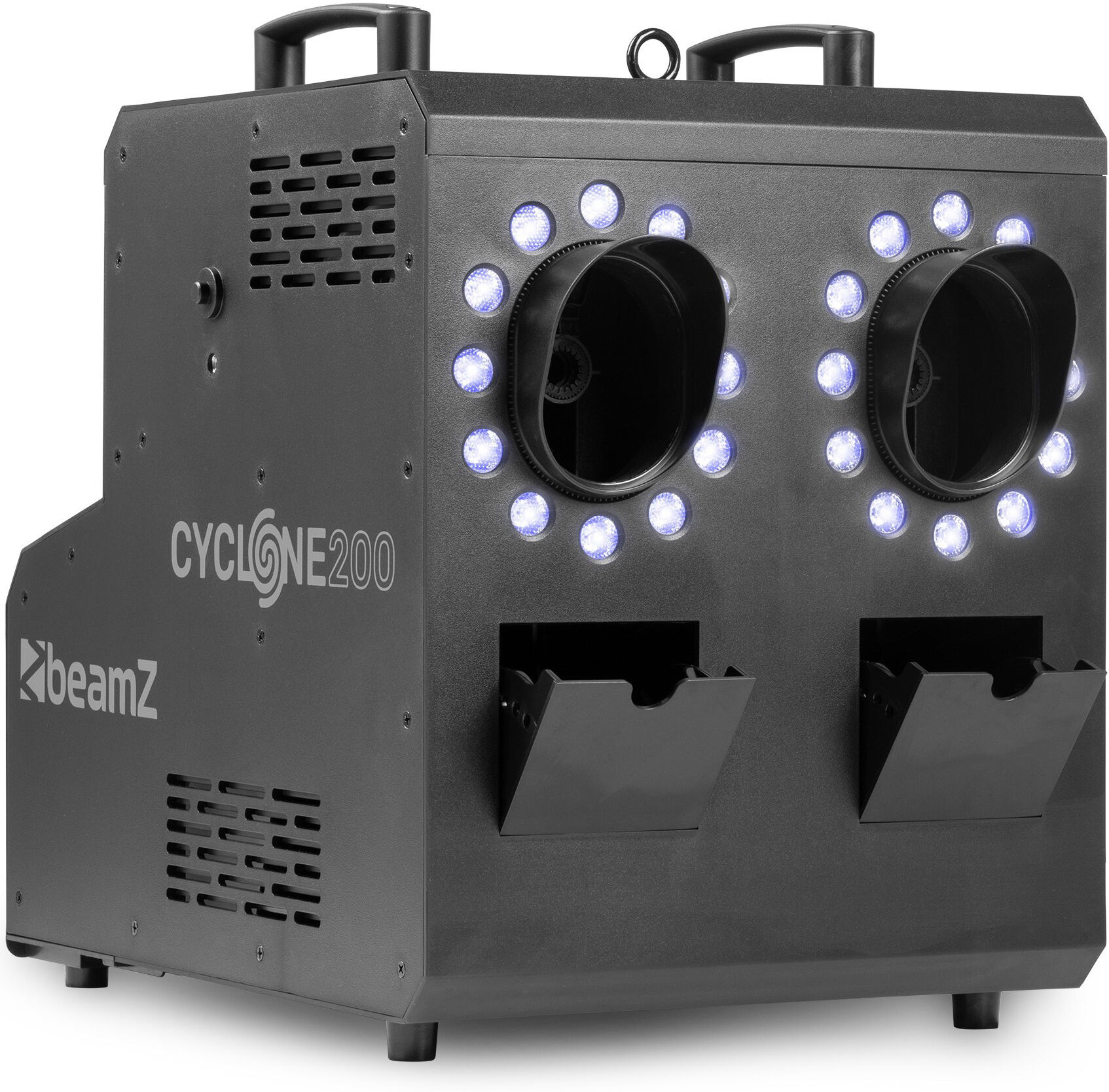 Beamz Cyclone200 Nebel- Und Seifenblasenmaschine Mit Rgbw-Leds