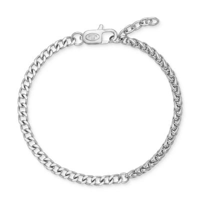 Armband TOM TAILOR, silber (edelstahlfarben), Armbänder, Herren, 22cm, Edelstahl, Armband
