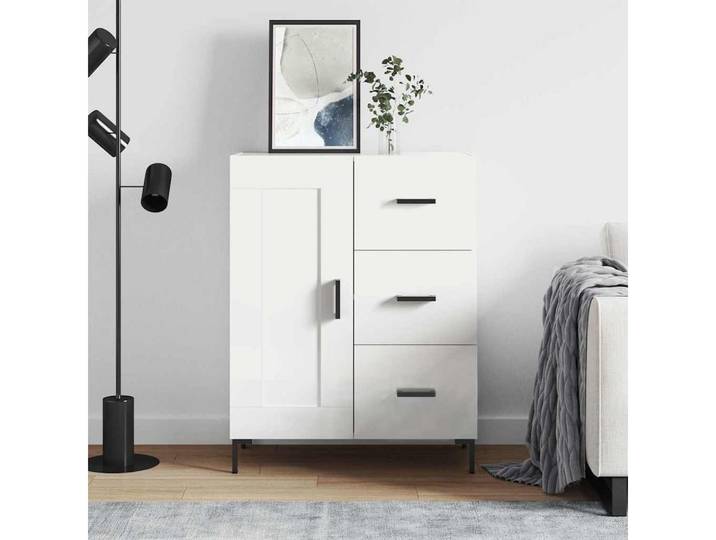 vidaXL Sideboard vidaXL Sideboard Weiß 69,5x34x90 cm Holzwerkstoff