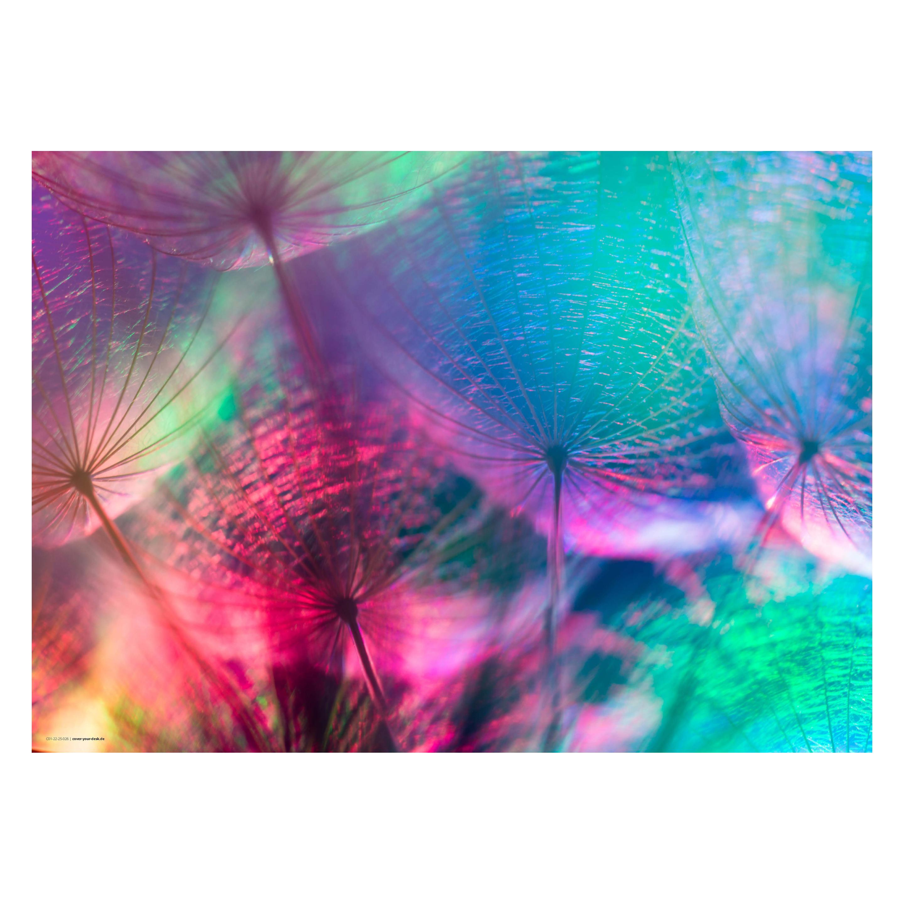 CoverYourDesk Schreibtischunterlage Pusteblume im bunten Farbspiel (21557322)