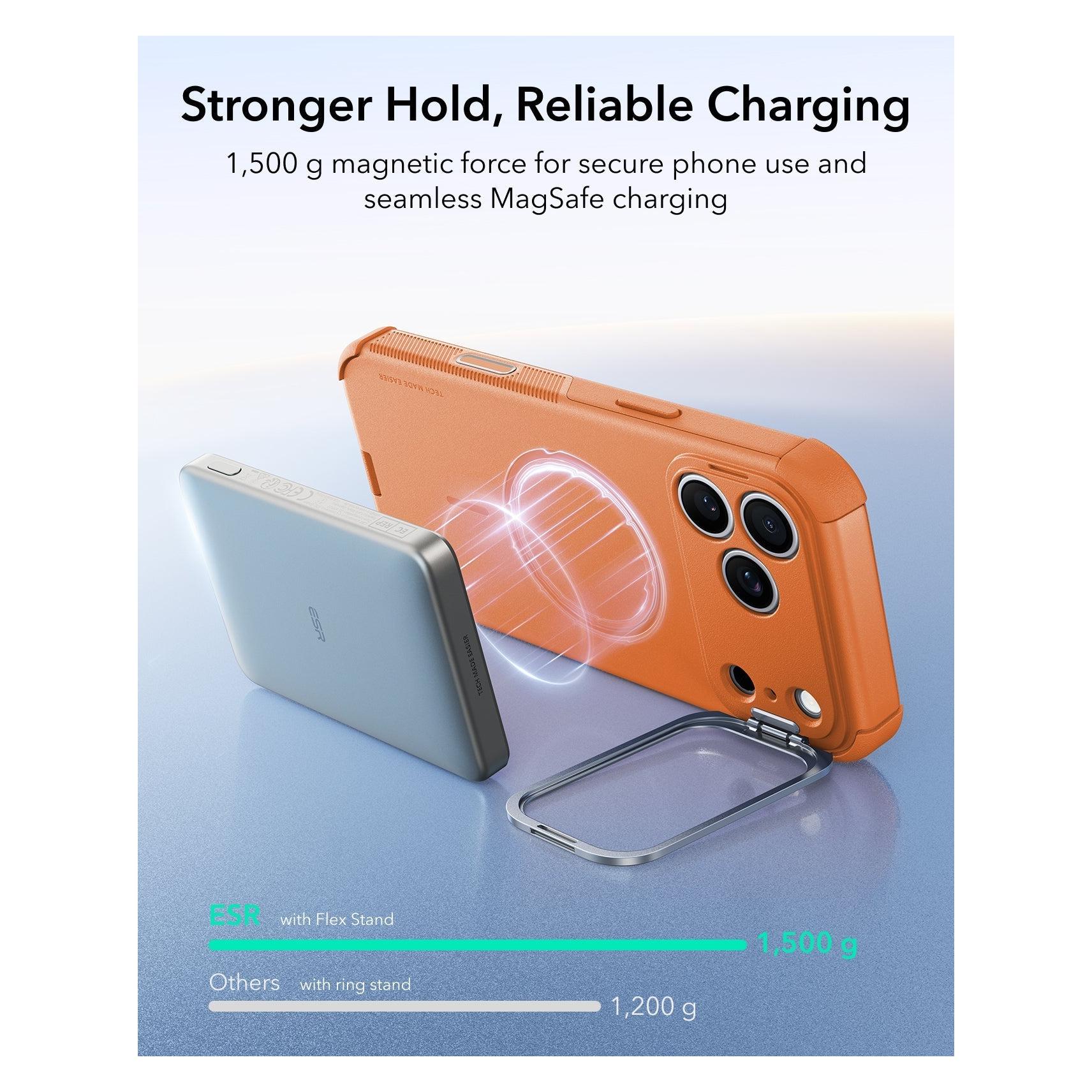 ESR - Cyber Armor Kickstand - iPhone 18 Pro Max / 17 Pro Max - Orange (Apple iPhone 17 Pro Max, Apple iPhone 18 Pro Max) (1A914007)