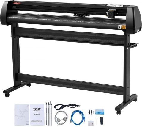 VEVOR Vinylsnijplotter 1350 mm met SignMaster-software, zwart