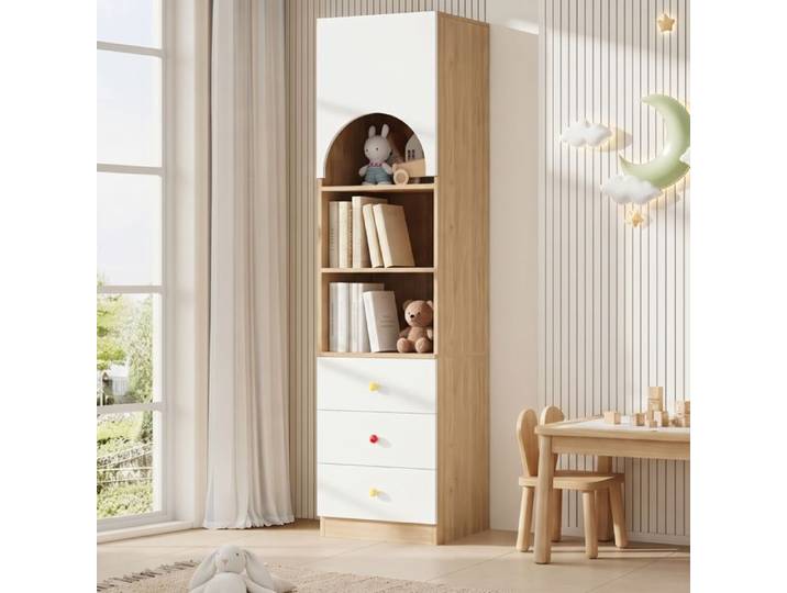 Étagère de rangement - Bibliothèque à plusieurs niveaux étagère de rangement meuble de rangement 50 x 50 x 200 cm Blanc