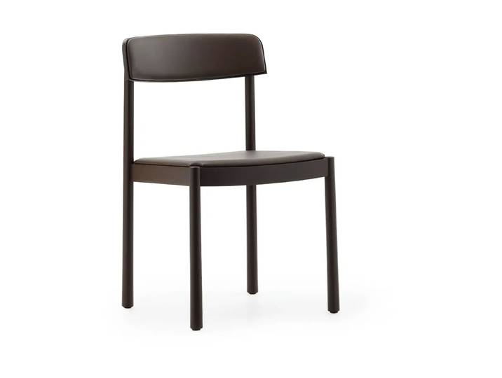 Normann Copenhagen Timb Stuhl Brown ash-ultra leather chocolate
