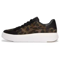 Fitflop für Damen. E6I-D24 RTG Schuhe aus Wildleder mit Tiermuster (36), Tierdruck