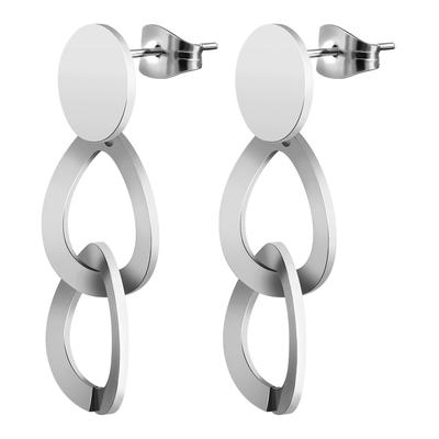 Paar Ohrstecker ADELIA´S "Ohrringe – Ohrstecker aus Edelstahl", Damen, Gr. Damen, Edelstahl, silber, Ohrringe, Geschenkidee: zeitlos und vielseitig