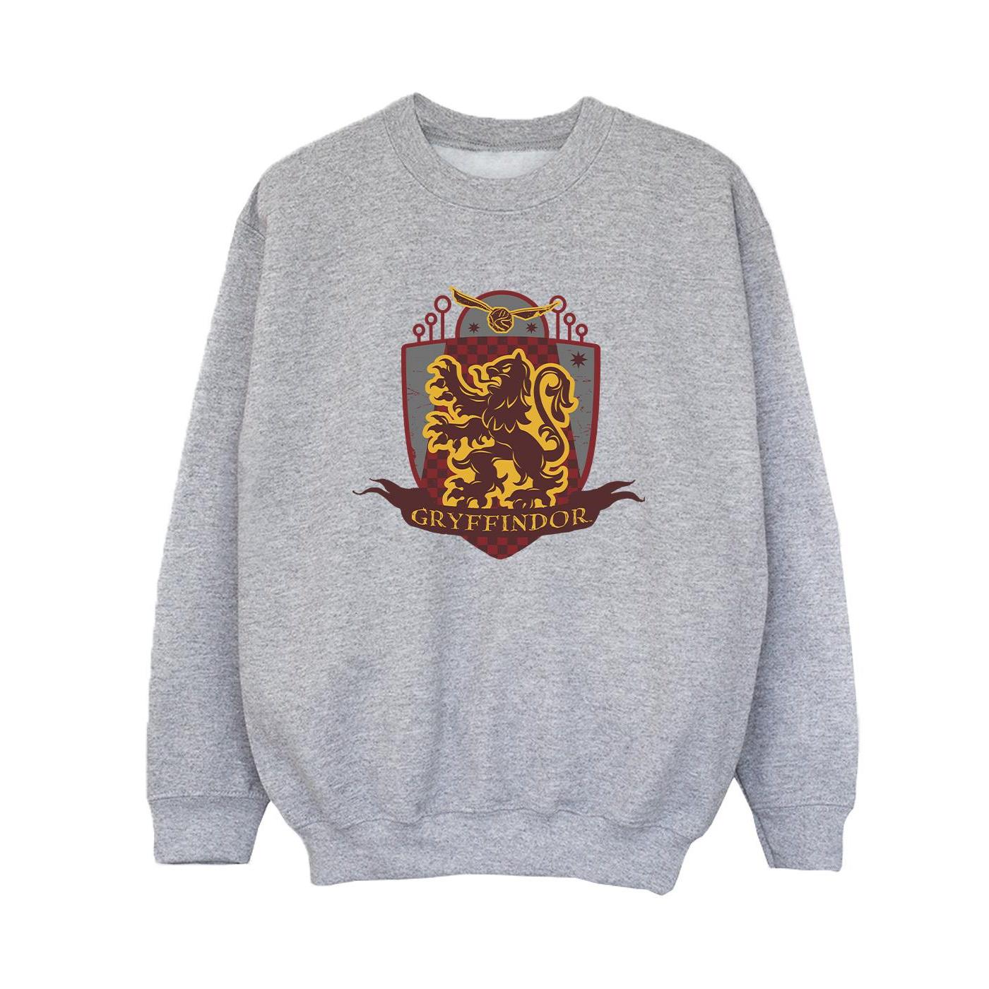 Harry Potter Jongens Gryffindor borstembleem Sweatshirt (Sportgrijs)