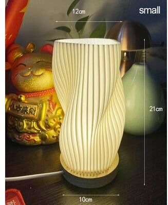 Uplifted Goods Elegant Pleated Desk Lamp For Cozy Atmosphere a eu Plug