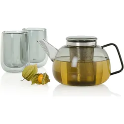Ad Hoc, Teekanne, YUNA Glas/Grau (1.60 l)