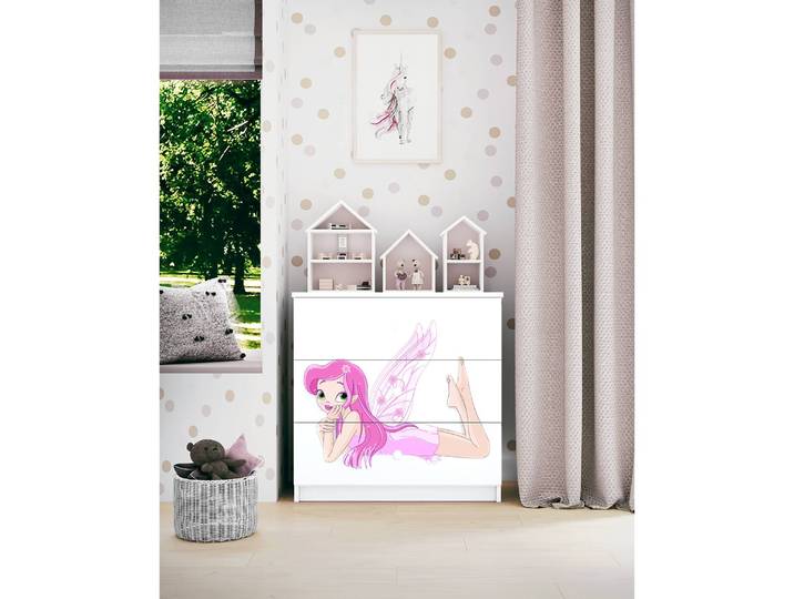 Kommode Fee I 81 x 81 x 41cm Weiß