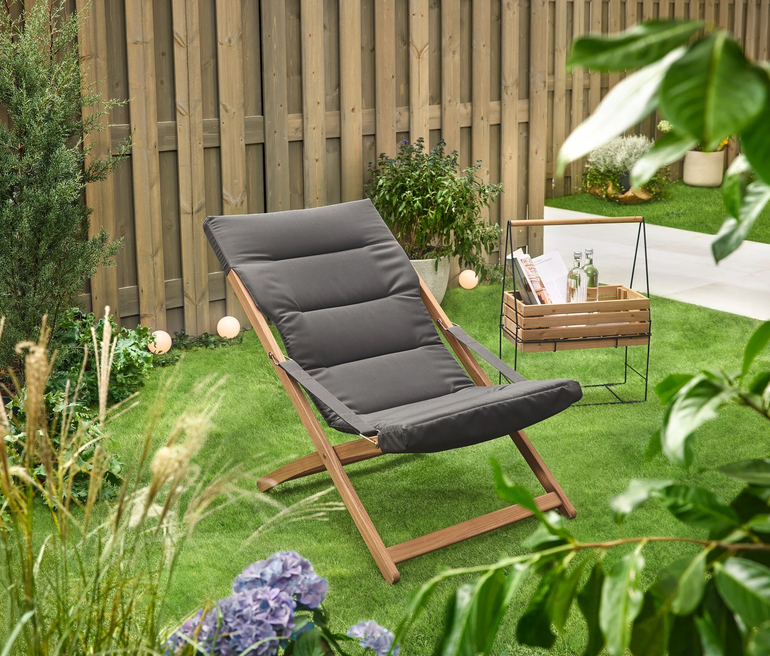 Tchibo - Kräuterkasten mit Tragegestell »Elin« - 50,5x25x69cm - silber -