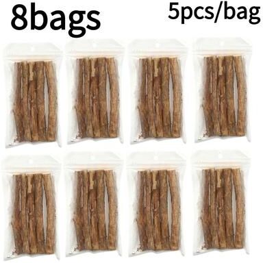Inspired Living Natural Catnip Chew Sticks For Cat Dental Care 8 Bags