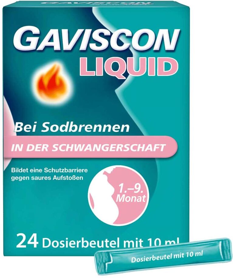 GAVISCON Liquid Suspension bei Sodbrennen i.d. Schwangerschaft 24X10ml