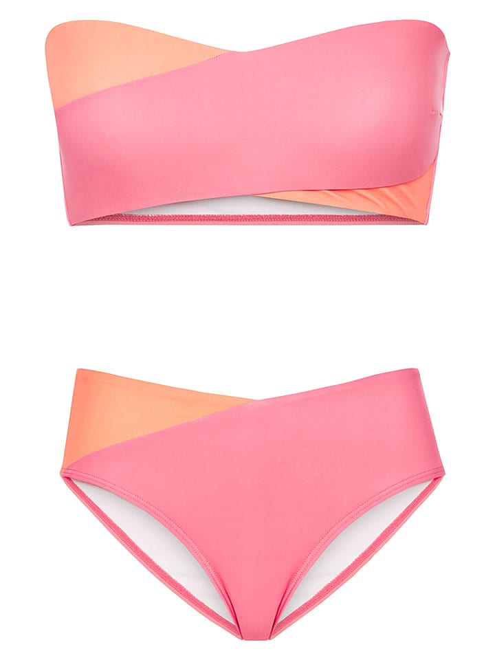 LASCANA Bikini in Pink/ Apricot - 32C/D-Cup