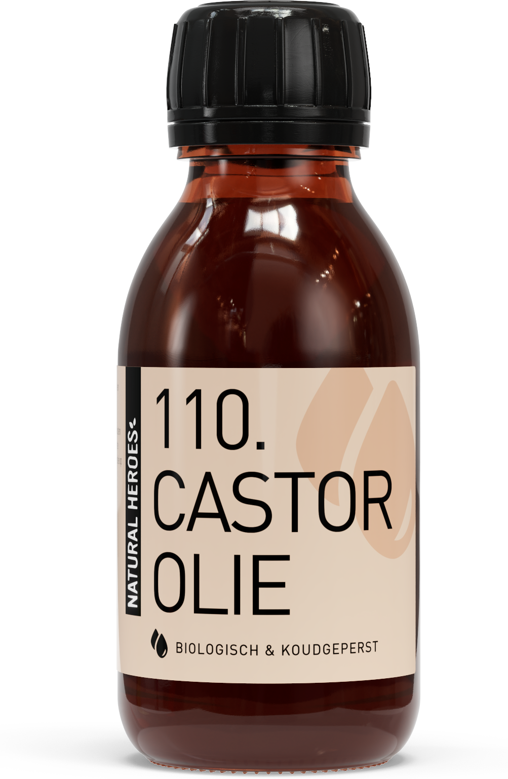 Natural Heroes Castorolie (Biologisch & Koudgeperst) - Glazen fles / 100 ml