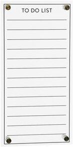 "Acrylic Dry Erase To-Do List 13""H by Melrose in White"
