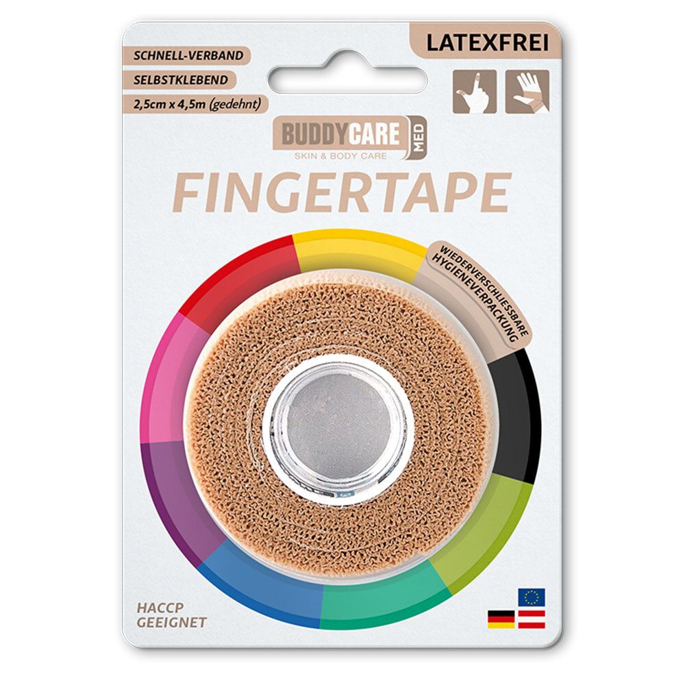 Fingertape latexfrei Buddycare MED hautfarben 1 St Verband