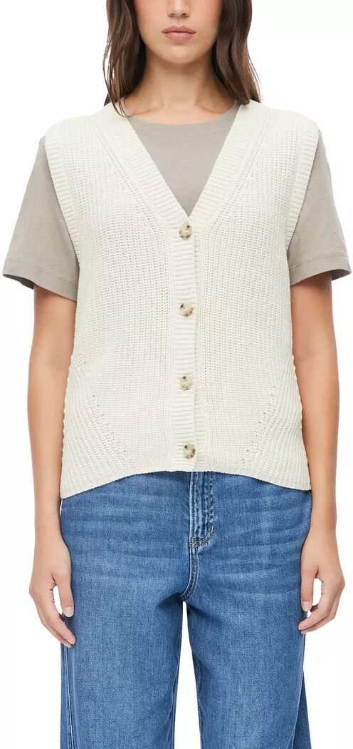 S. Oliver Red Label - Strickjacke, für Damen, Weiss Größe 34