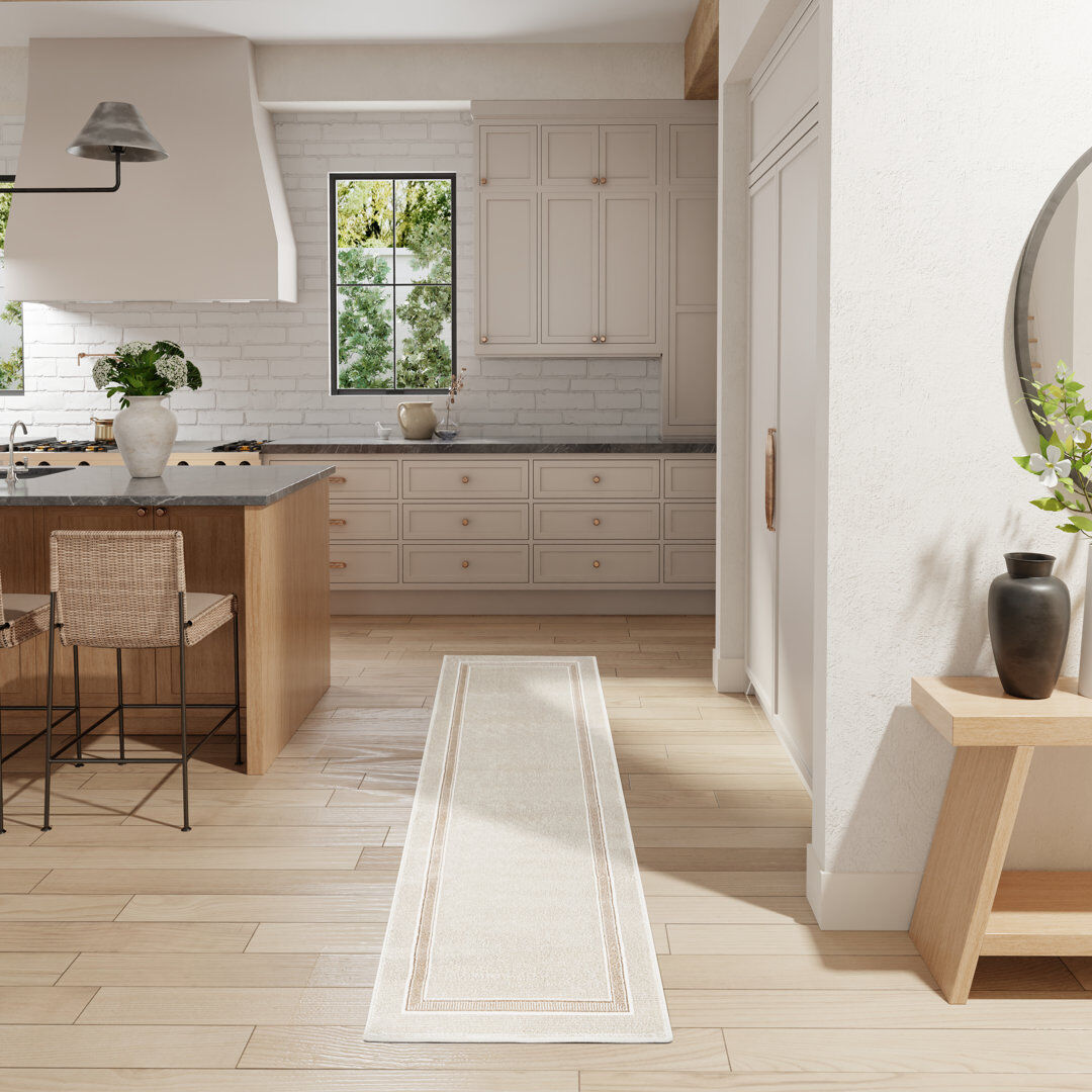 Ebern Designs Maag Area Rug Ivory/Cream Runner 69 x 229cm