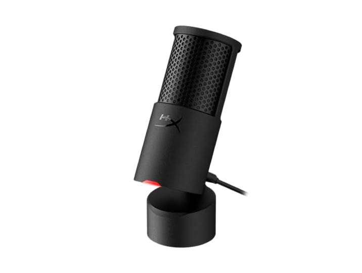 HyperX SoloCast 2 USB-C condensator voor gaming, streaming, podcast, compatibel met pc, Mac en draadarmen, besturing met software-ngenuity, plug-and-play, heldere audio, zwart