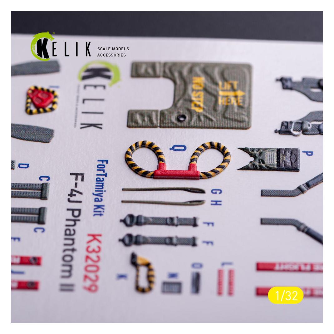 Kelik F-4J - interior 3D decals for Tamiya kit (K32029)
