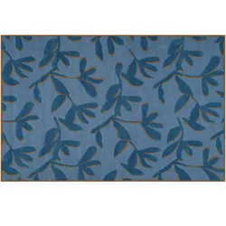 WECONhome Kurzflorteppich Summers Peak blau multi 140x200 cm