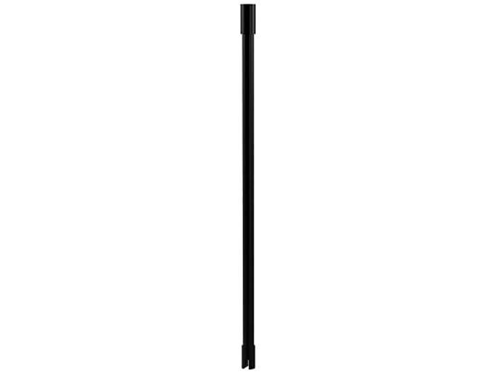 AURLANE Barre de Fixation Plafond pour Douche a l'italienne Laque Noir Mat - 60cm RECOUPABLE