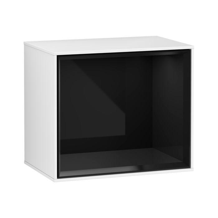 Villeroy und Boch Finion Regalmodul F580PHGF 41,8x35,6x27cm, Regal Glossy Black, Glossy white lacquer