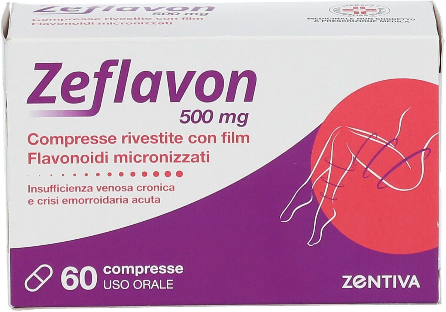 ZENTIVA ITALIA Srl Zeflavon 500 mg, Flavonoidi Micronizzati, 60 Compresse