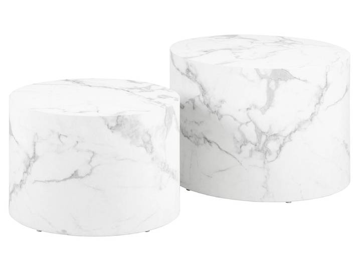 Set für Couchtische DICE 58x58x40cm weiss