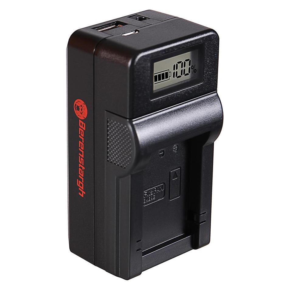 Berenstargh Synchron USB Ladegerät f. Leica Panasonic DMW-BMB9 V-Lux V-Lux 2 VLux 2 II Panasonic (Kamera Akku Ladegerät) (61064279)