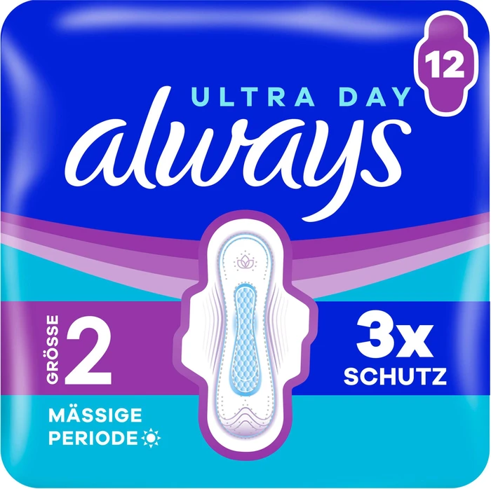 Always Ultra Binden long mit Flügeln 12 St