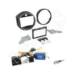 Autoradio 2-DIN Einbaurahmen Radioblende + Lenkradfernbedienung Adapter BMW M...