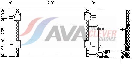 Ava Clever Choice Kondensator, Klimaanlage Ai5140 Für Vw
