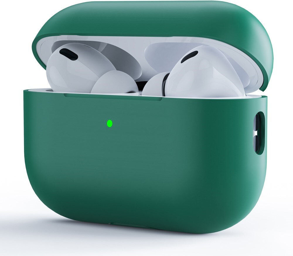 INCOVER Apple AirPods Pro (2. Gen.) Todelt Silikone Case - Mørkegrøn