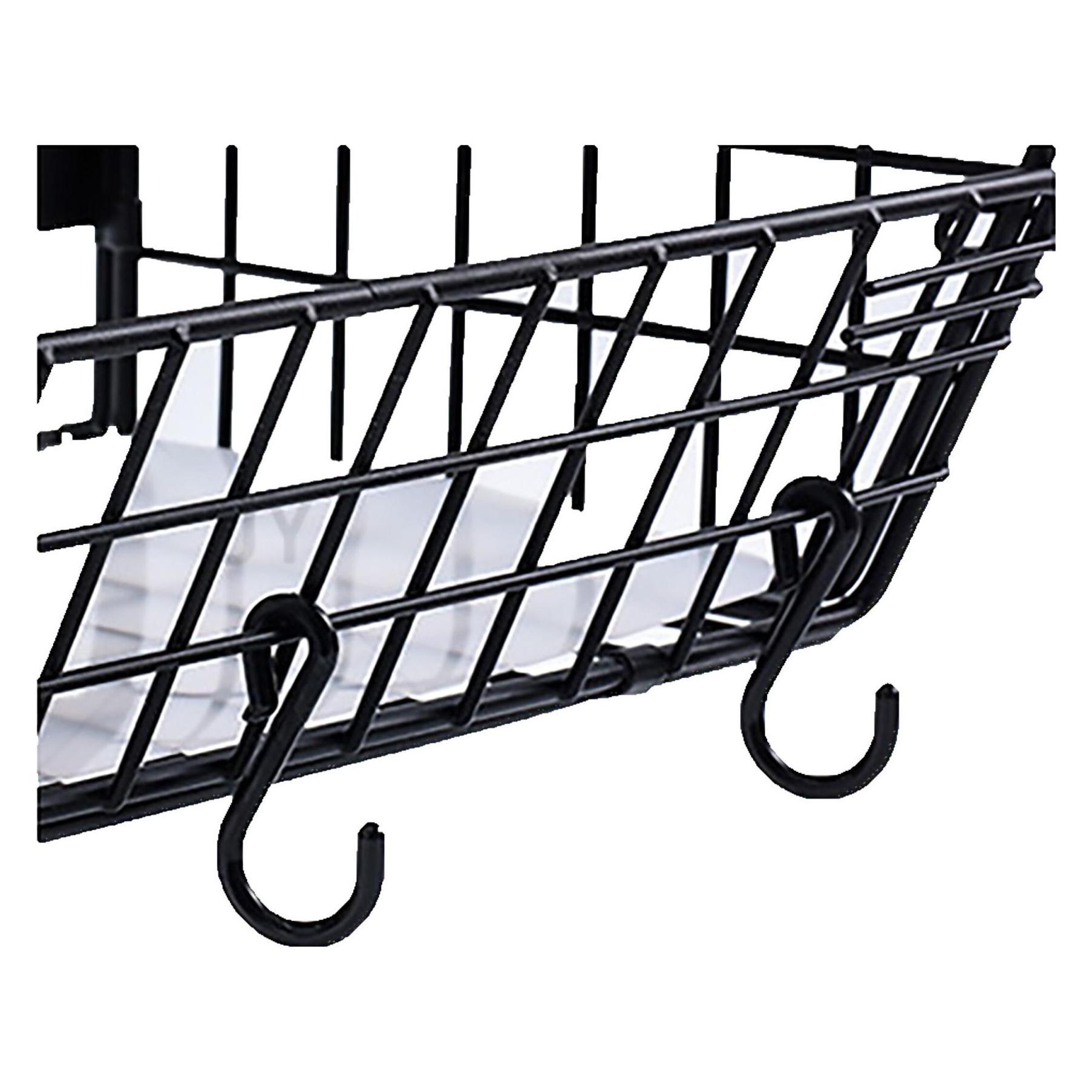 Relaxdays Obstkorb Wandregal magnetisch 2er Set (4052025852252)