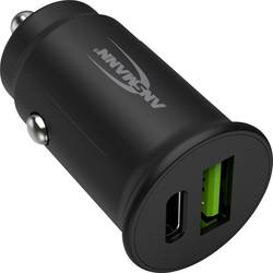 Ansmann InCar Charger CC230PD USB Ladegerät 30 W 1x USB-A, 1x USB-C® USB PD Schwarz KFZ, LKW 1000-0029