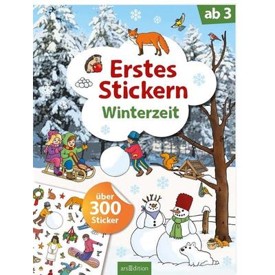 Erstes Stickern – Winterzeit, Taschenbuch von , arsedition, 978-3-8458-4490-9