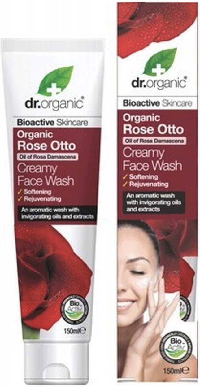 Dr. Organic Rose Face Wash Cleanser 150 ml